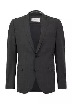 Воротник-Лацкан пиджака карманы с клапанами S.Oliver Black Label, мультиколор