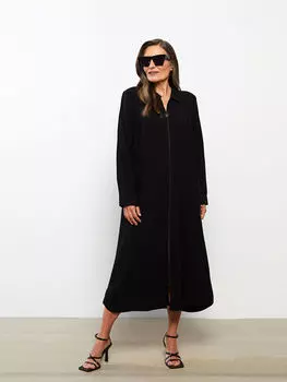 Воротник-рубашка прямой с длинным рукавом Женская абайя LCW Grace