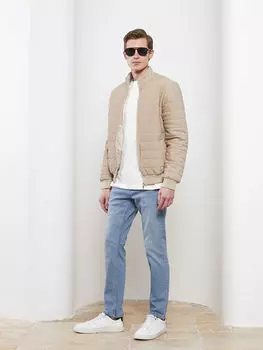 Воротник-стойка с длинным рукавом мужской спортивный кардиган LCW Vision