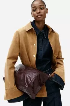 Ворсистый жакет H&M, бежевый