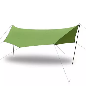 Восьмиугольная палатка с навесом BSWolf для пикника, барбекю, наблюдения за восходом солнца, кемпинга, зеленая, для 8 и более человек