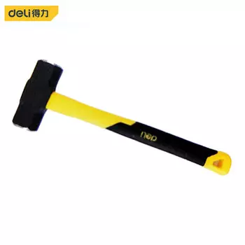 Восьмиугольный молоток с ручкой из волокна Deli, молоток на 2 фунта, большой молоток, молоток для гвоздей, деревообрабатывающий ручной молоток DL447002