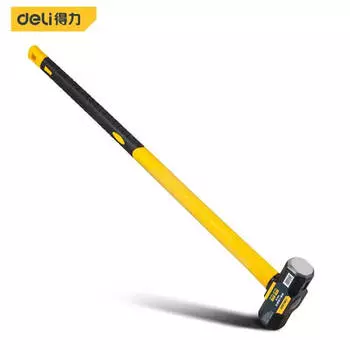 Восьмиугольный молоток с волокнистой ручкой Deli DL6914, декоративный молоток, 12 фунтов