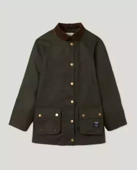 Вощеная куртка для девочки Pepe Jeans, темно-зеленый