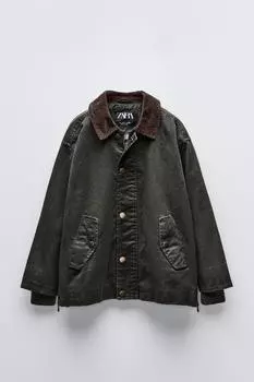 Вощеная куртка ZARA, хаки