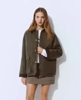 Вощеная женская куртка с жилетом Brownie, цвет Kaki