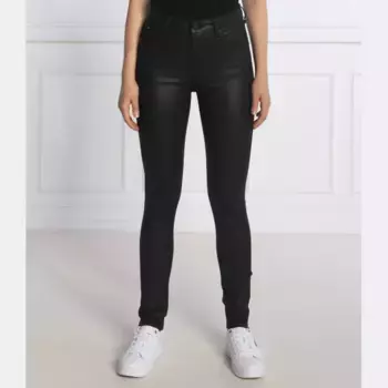 Вощеные брюки скинни Regent высокая талия Pepe Jeans London, черный