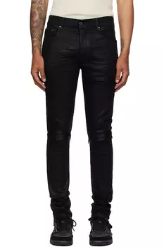Вощеные джинсы mx1 Amiri, черный