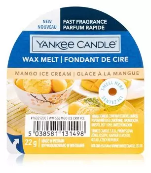 Воск для аромалампы Yankee Candle Mango Ice Cream