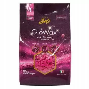 Воск для депиляции лица вишнево-розовый 400г Italwax, Glowax