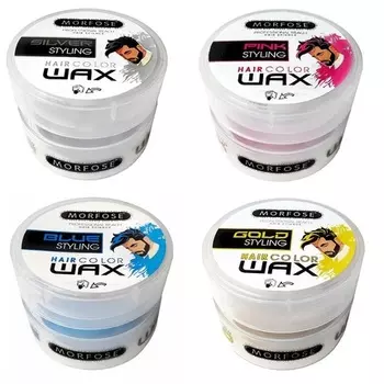 Воск-краска для волос Серебро Розовый Синий Золото 100мл, Morfose