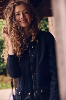 Восковая куртка Crew Clothing Company, синий