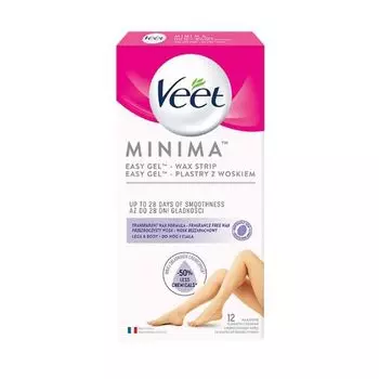 Восковые полоски для депиляции ног и тела Minima (12 шт.) Veet