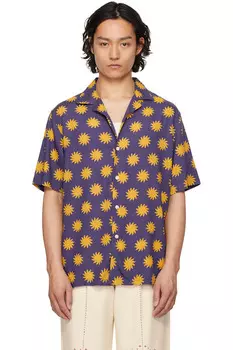 Воскресная вискозная рубашка Sunday sun Oas, синий