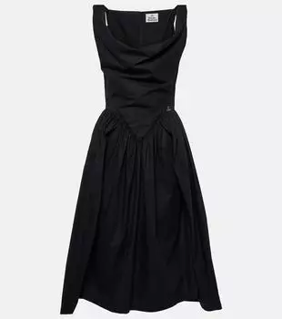 Воскресное хлопковое корсетное платье Vivienne Westwood, Ss23-Black