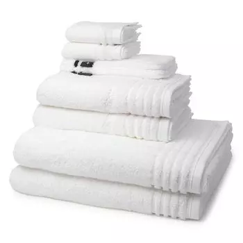 Vossen Vienna Style Supersoft 2 умывальника 2 гостя 2 душа 2 набора полотенец Чрезвычайно пушистый и впитывающий материал, кайма тон в тон, вышитый логотип, белый