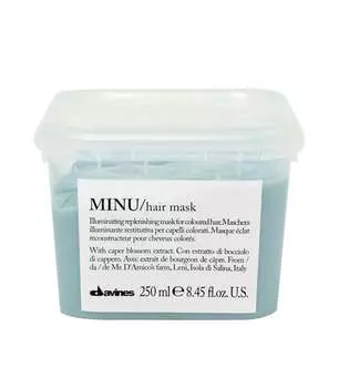Восстанавливающая и осветляющая маска для окрашенных волос, 250 мл Davines, Minu