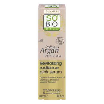 Восстанавливающая и осветляющая сыворотка для лица Pearly Pink, 30 мл So'Bio Etic Precieux argan