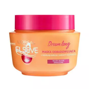 Восстанавливающая маска для длинных и поврежденных волос, 300 мл L'oreal Paris, Elseve Dream Long, L'oral Paris