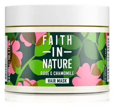 Восстанавливающая маска для поврежденных волос Faith In Nature Rose & Chamomile