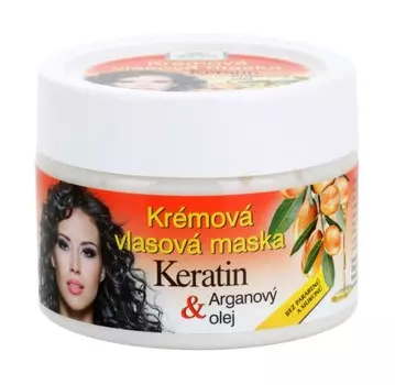 Восстанавливающая маска для волос Bione Cosmetics Keratin + Argan