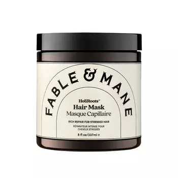 Восстанавливающая маска для волос holiroots hair mask Fable & Mane, 237 мл