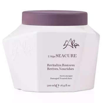 Восстанавливающая маска для волос seacure mask damaged treated hair L'Alga, 500 мл
