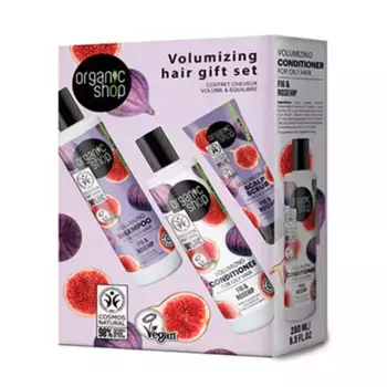 Восстанавливающее лечение волос Volumizing Hair Gift Set Organic Shop, 1 UD