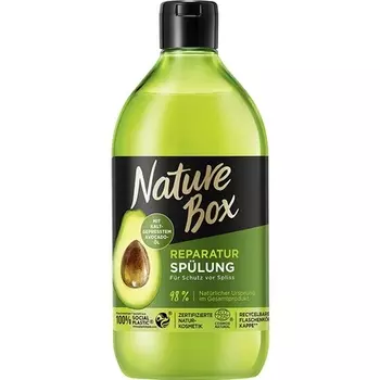 Восстанавливающий кондиционер с маслом авокадо, 385 мл — 100% пластиковая бутылка Social, Nature Box