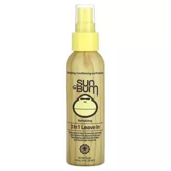 Восстанавливающий несмываемый ингредиент 3 в 1, для всех типов волос, 4 жидких унции (118 мл) Sun Bum