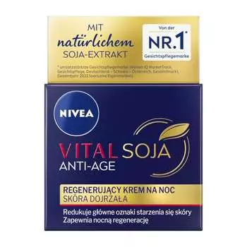 Восстанавливающий ночной крем, 50 мл Nivea, Vital Soja Anti-age
