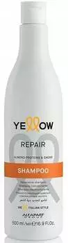 Восстанавливающий шампунь для волос, 500 мл Alfaparf, Yellow Repair Shampoo