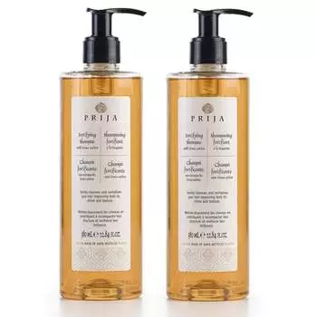 Восстанавливающий шампунь для волос с рукколой, 2x380 мл Prija