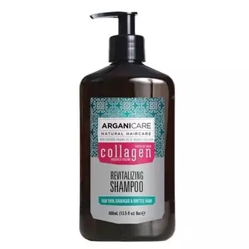 Восстанавливающий шампунь с коллагеном для тонких волос 400 мл Arganicar Assorted