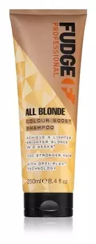 Восстанавливающий шампунь, возвращающий блеск светлым волосам Fudge All Blonde Colour Boost Shampoo