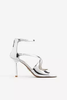 Восстановленные сандалии Steve Madden, серебряный