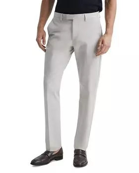 Восточные хлопковые стретч чинос Eastbury Slim Fit REISS, коричневый/бежевый