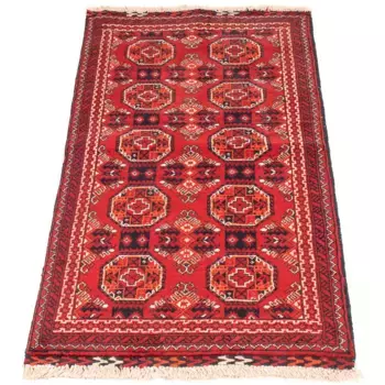 Восточный ковер Моргенланд «Афган - 106 x 49 см - темно-красный», прямоугольный, высота 7 мм, гостиная, ручная работа, уникальное изделие с сертификатом Morgenland