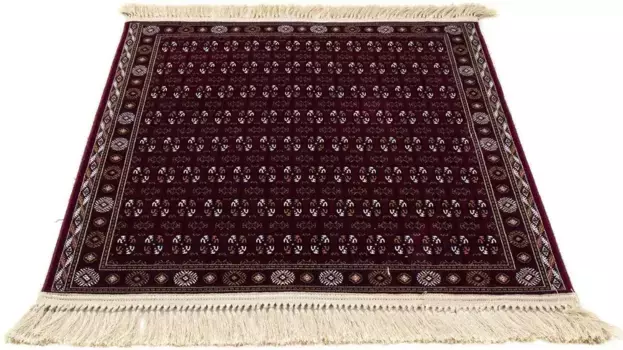 Восточный ковер Моргенланд "Афганский Маури", квадратный Morgenland 100х100 см, темно-красный