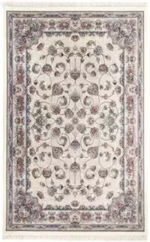 Восточный ковер Morgenland "Roojan", прямоугольный, для гостиной, подходит для пола с подогревом 150х225 см, цвет Creme