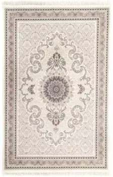 Восточный ковер Morgenland "Roojeen", прямоугольный, для гостиной, подходит для пола с подогревом 150х225 см, цвет Creme