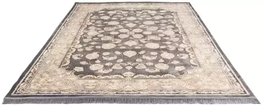 Восточный ковер Моргенланд "Сайлас", прямоугольный, для гостиной, подходит для пола с подогревом Morgenland 100х150 см, серый