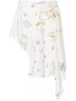 Восторженный отзыв Sage Flower асимметричная юбка Rave Review, серый