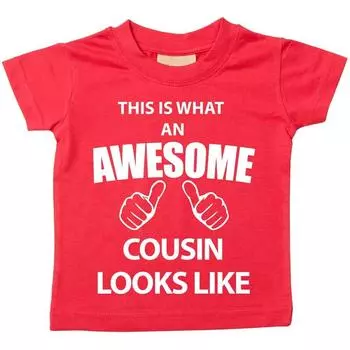 Вот как выглядит футболка с потрясающим кузеном 60 SECOND MAKEOVER, красный