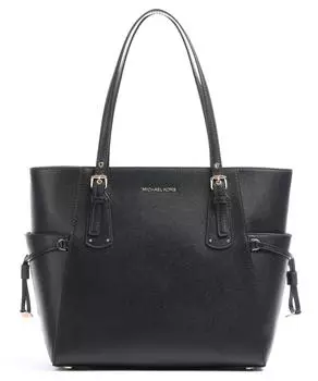Voyager Шоппер 13 зернистая яловая кожа Michael Kors, черный
