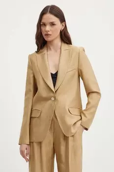 VOYANTE жакет из смесового льна La Petite Franaise, бежевый