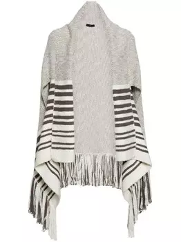 VOZ кейп с V-образным вырезом и драпировкой