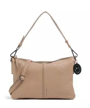 Возьми с собой улыбку сумка через плечо из овчины Fredsbruder, коричневый