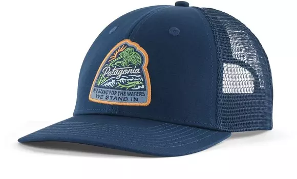 Возьмите шляпу дальнобойщика Patagonia, синий