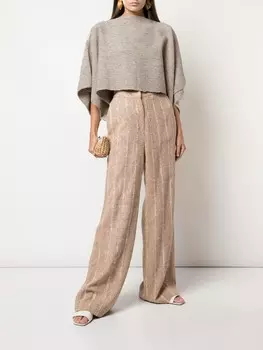 VOZ укороченный топ Tattoo, коричневый